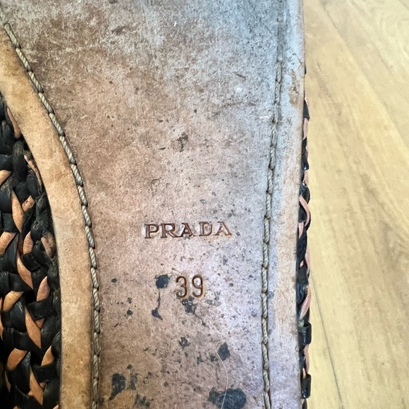 Prada leather woven flats - Picture 4 of 5